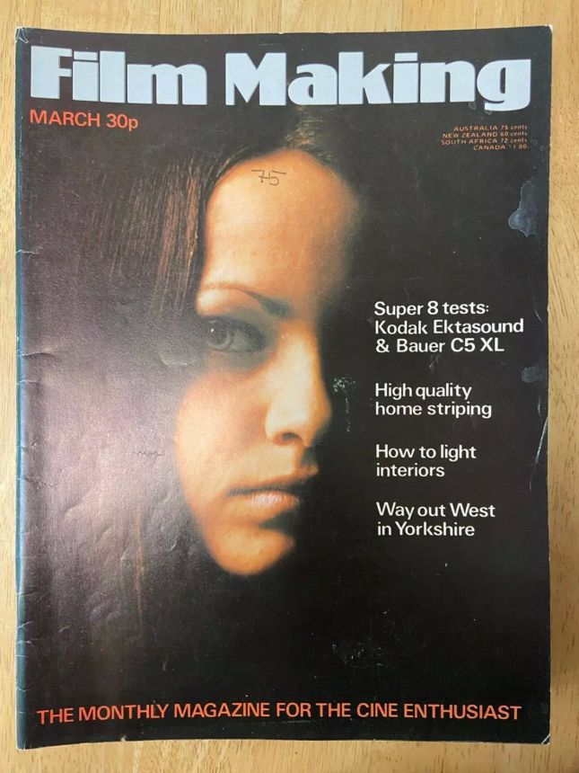 FILM MAKING magazine side cover Issue 55 March 1975