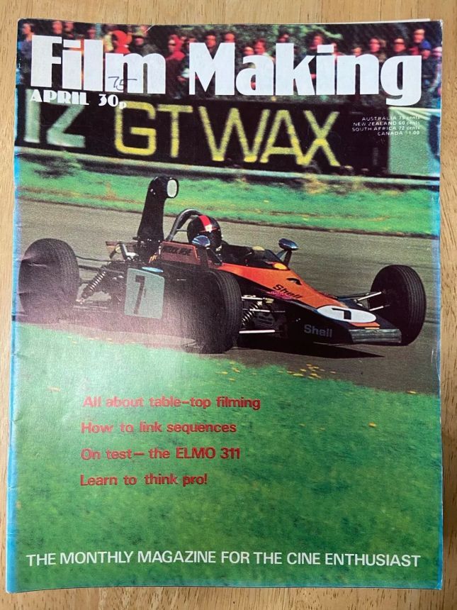 FILM MAKING magazine side cover Issue 56 April 1975