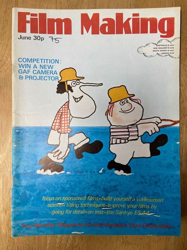 FILM MAKING magazine side cover Issue 58 June 1975