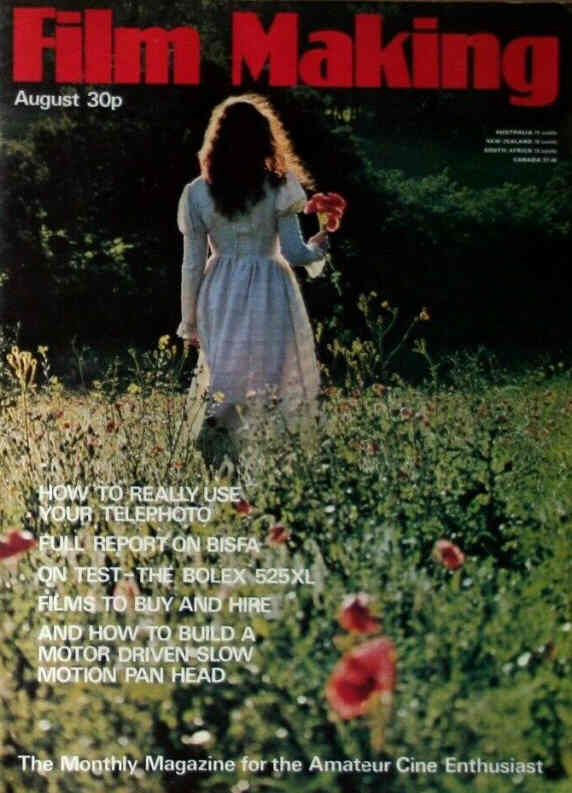 FILM MAKING magazine side cover Issue 60 August 1975