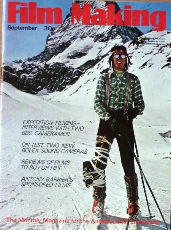 FILM MAKING magazine side cover Issue 61 September 1975