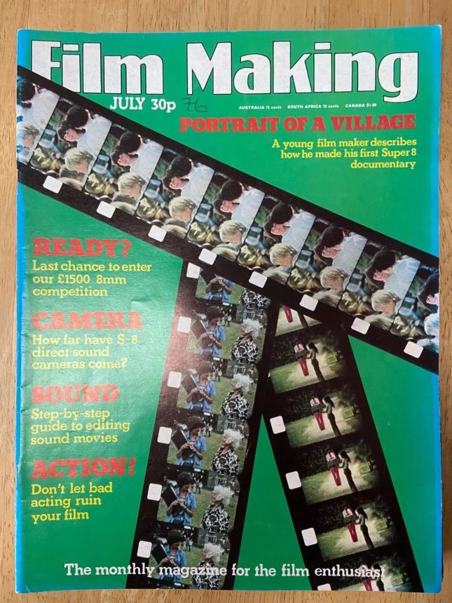 FILM MAKING magazine side cover Issue 71  Vol 14 # 4 July 1976