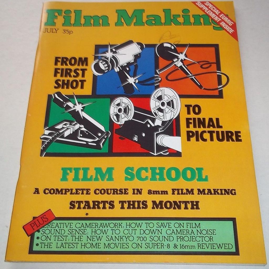 FILM MAKING magazine side cover Issue 83 July 1977