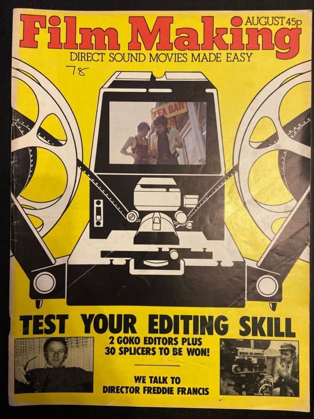 FILM MAKING magazine side cover Issue 96  Vol 16 # 8 August 1978