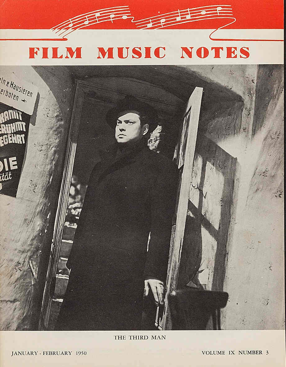 FILM MUSIC NOTES magazine side cover  Vol 9 # 3 January/February 1950