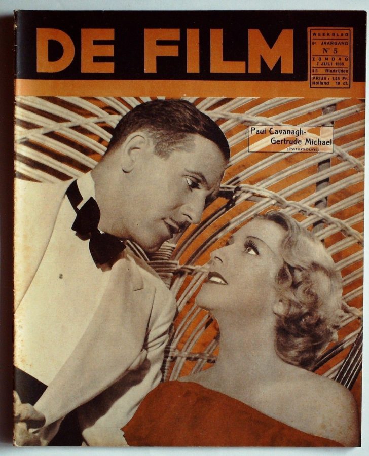 DE FILM magazine side cover 1 July 1935