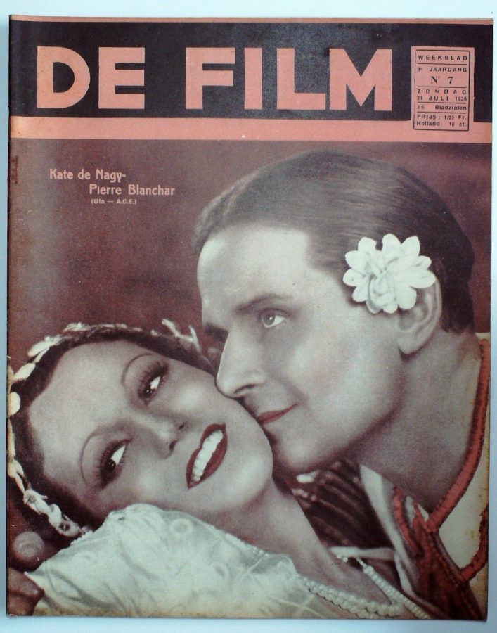 DE FILM magazine side cover 21 July 1935