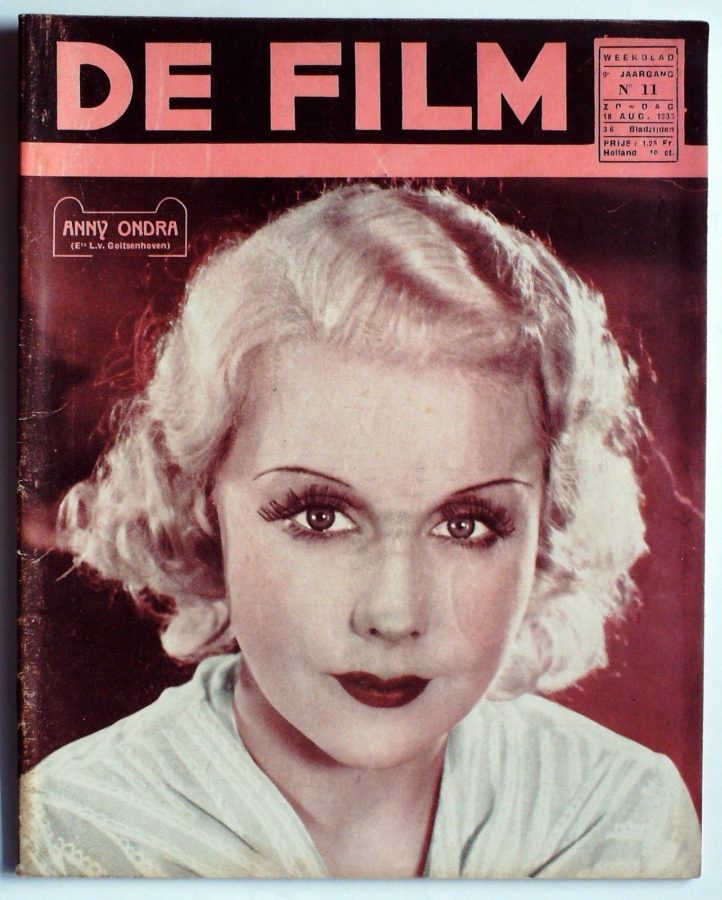 DE FILM magazine side cover 18 August 1935