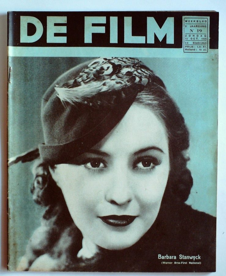 DE FILM magazine side cover 13 October 1935