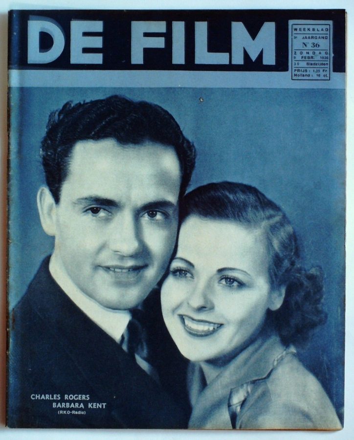 DE FILM magazine side cover 9 February 1936