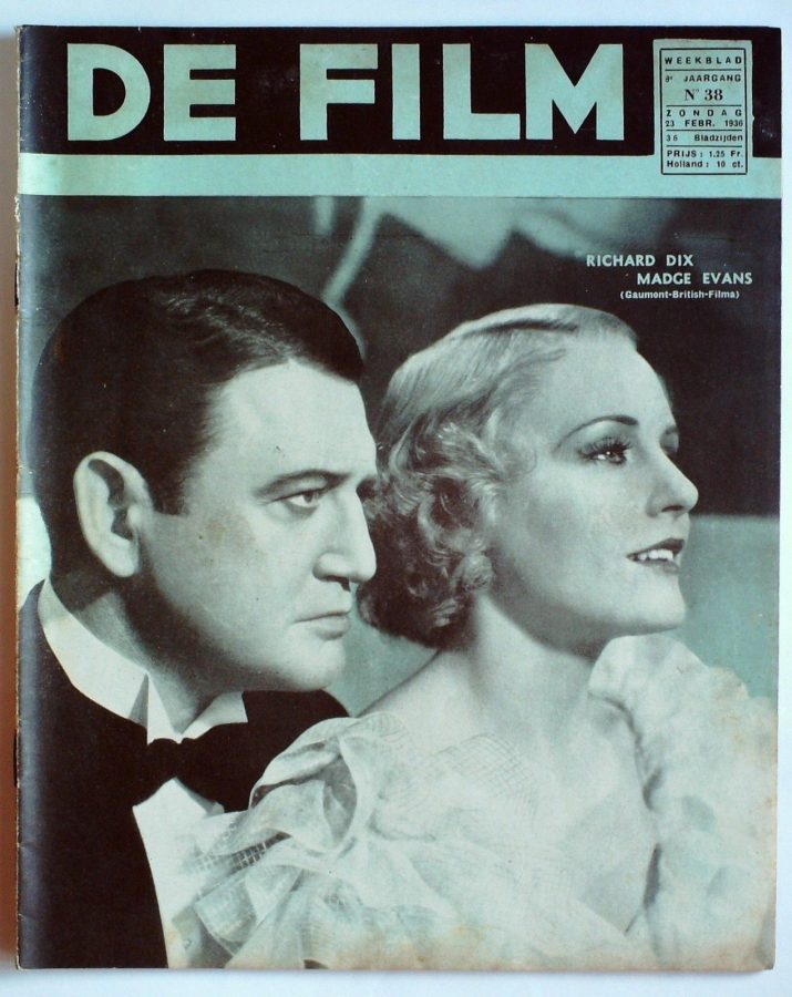 DE FILM magazine side cover 23 February 1936