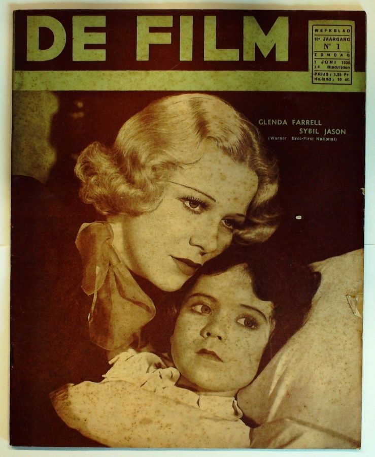 DE FILM magazine side cover 7 June 1936