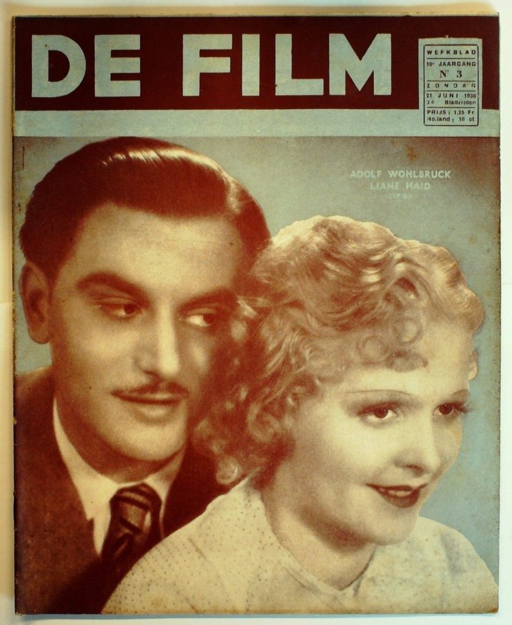 DE FILM magazine side cover 21 June 1936