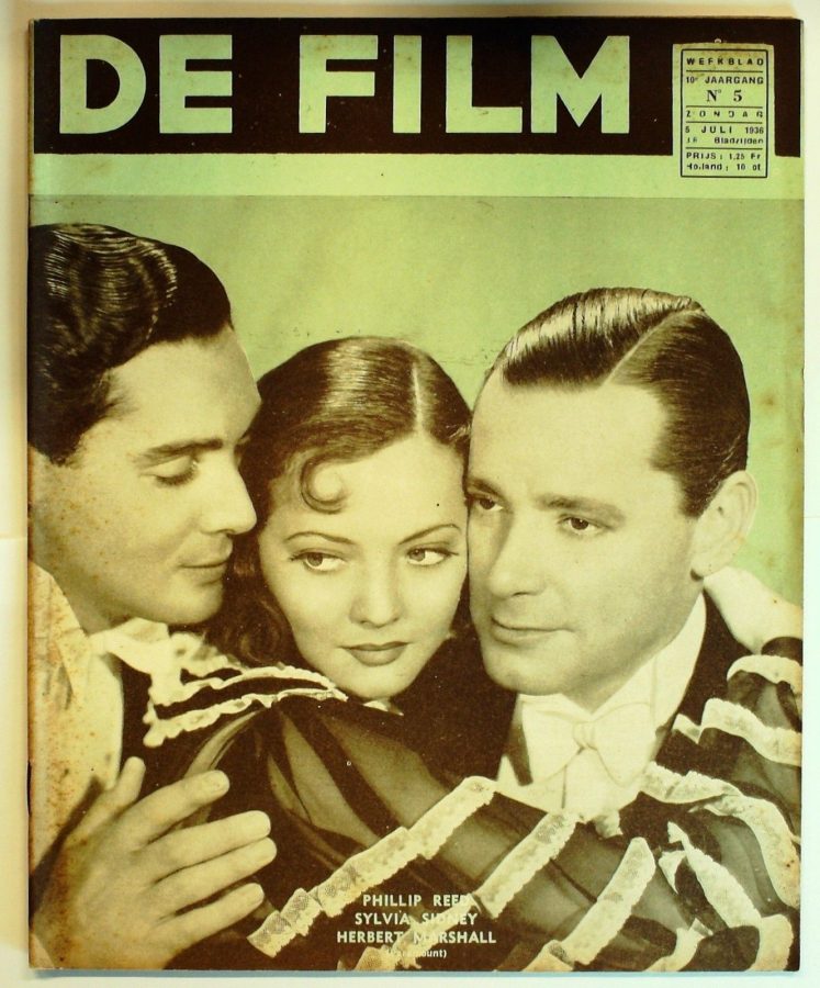 DE FILM magazine side cover 5 July 1936