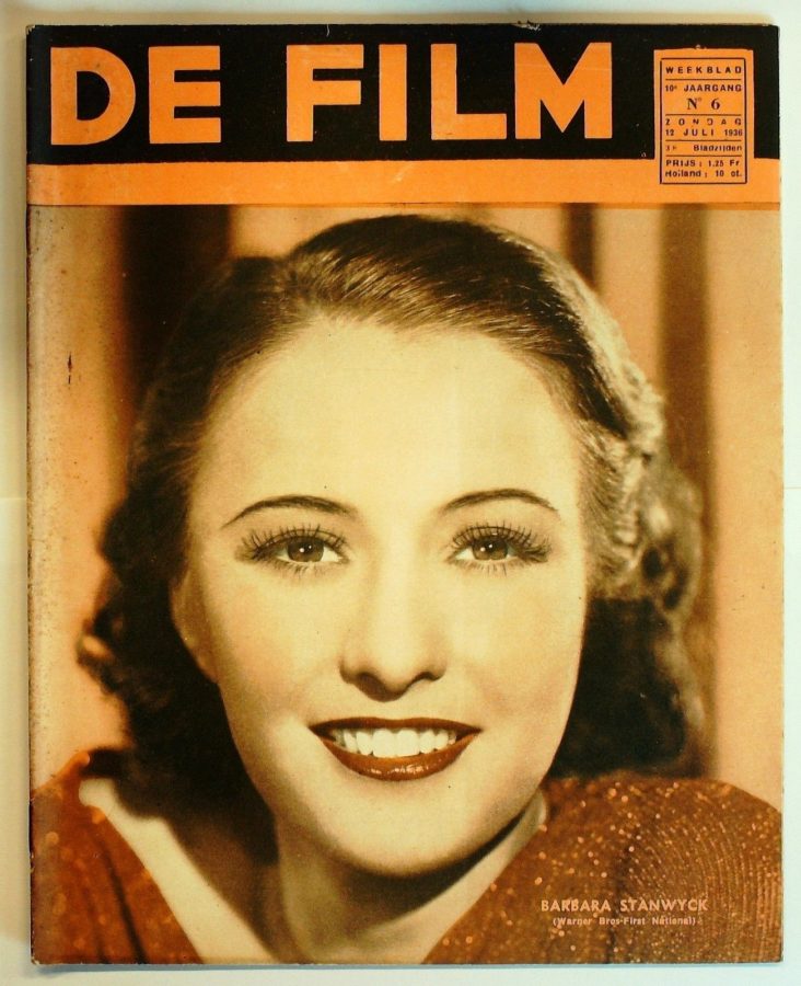 DE FILM magazine side cover 12 July 1936