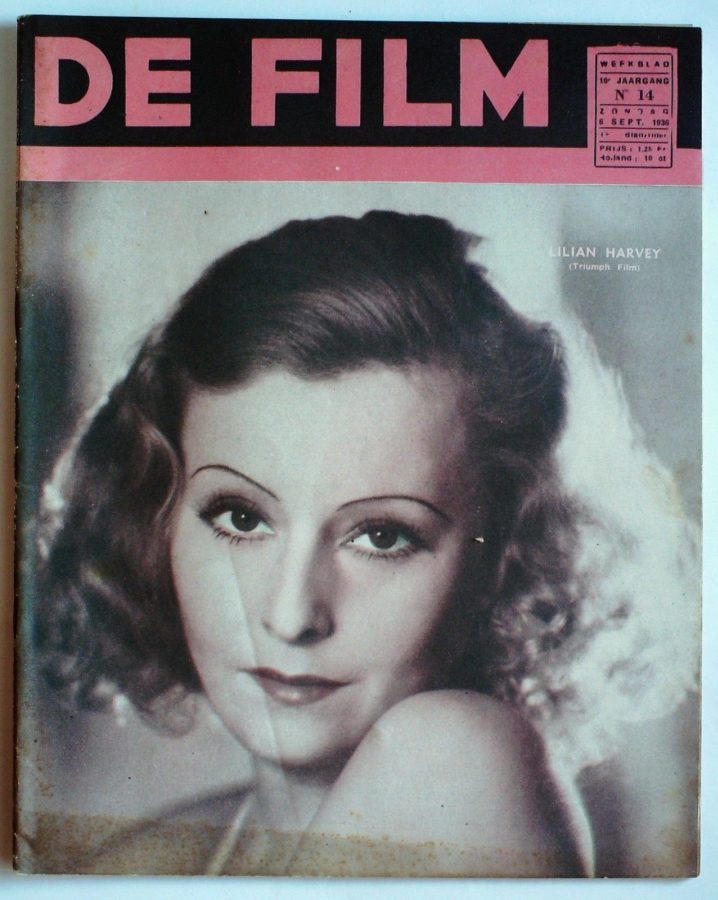 DE FILM magazine side cover 6 September 1936
