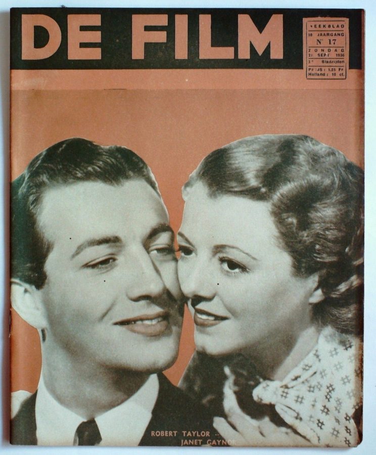DE FILM magazine side cover 27 September 1936