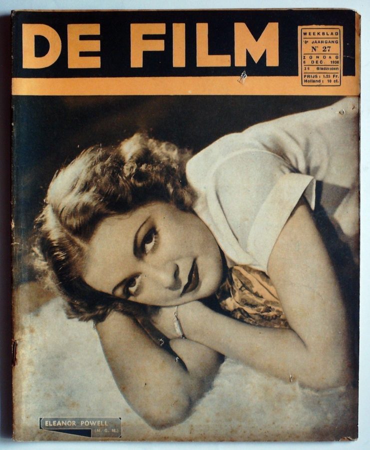 DE FILM magazine side cover 6 December 1936