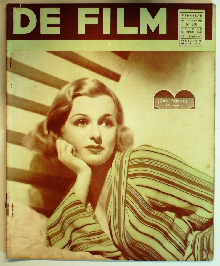 DE FILM magazine side cover 28 February 1937