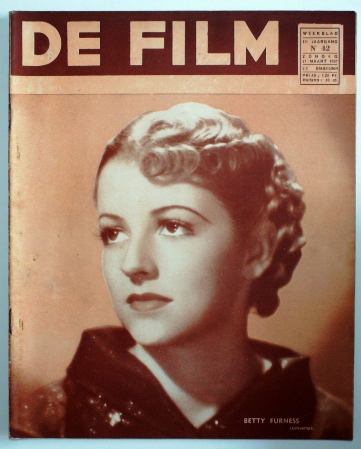 DE FILM magazine side cover 21 March 1937