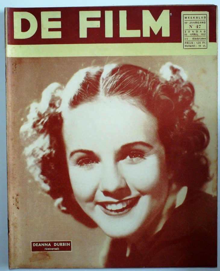DE FILM magazine side cover 25 April 1937