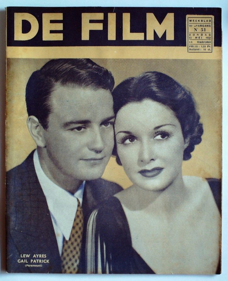 DE FILM magazine side cover 23 May 1937