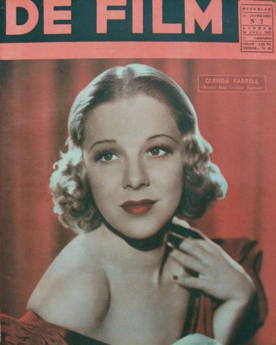 DE FILM magazine side cover 18 July 1937