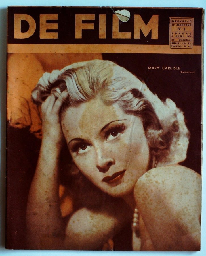 DE FILM magazine side cover 5 June 1938