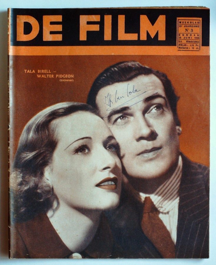 DE FILM magazine side cover 19 June 1938