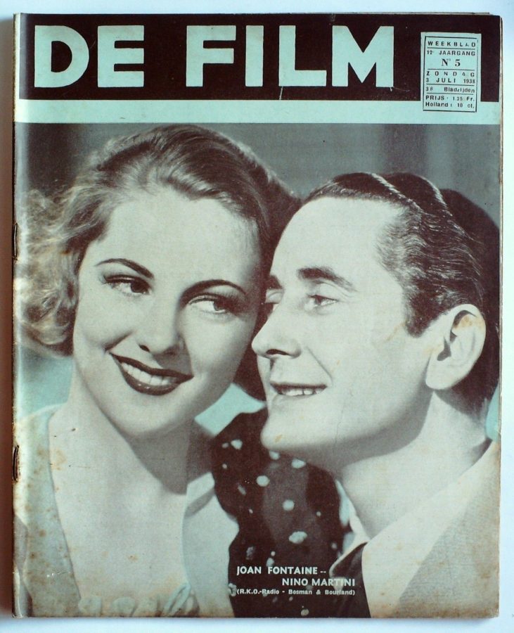 DE FILM magazine side cover 3 July 1938