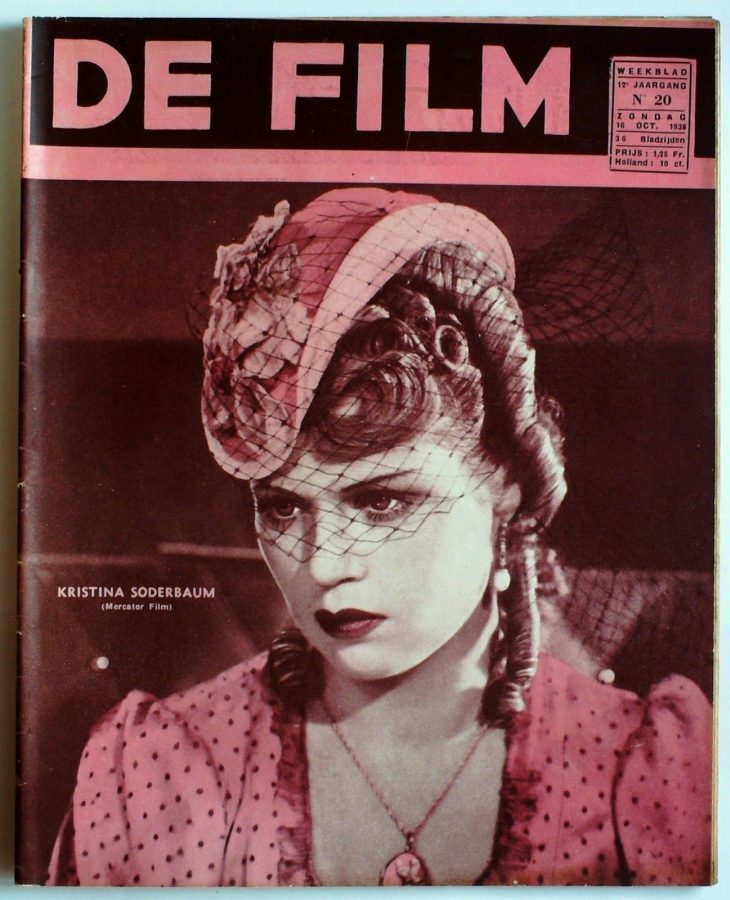 DE FILM magazine side cover 16 October 1938