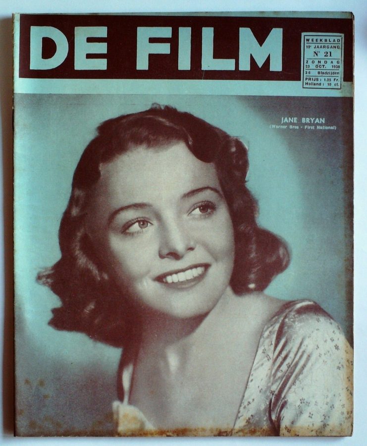 DE FILM magazine side cover 23 October 1938