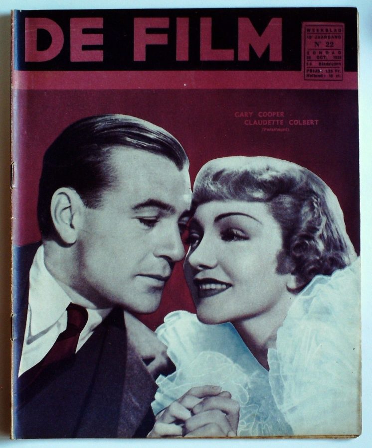 DE FILM magazine side cover 30 October 1938