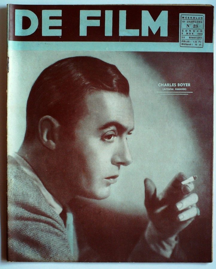 DE FILM magazine side cover 6 November 1938