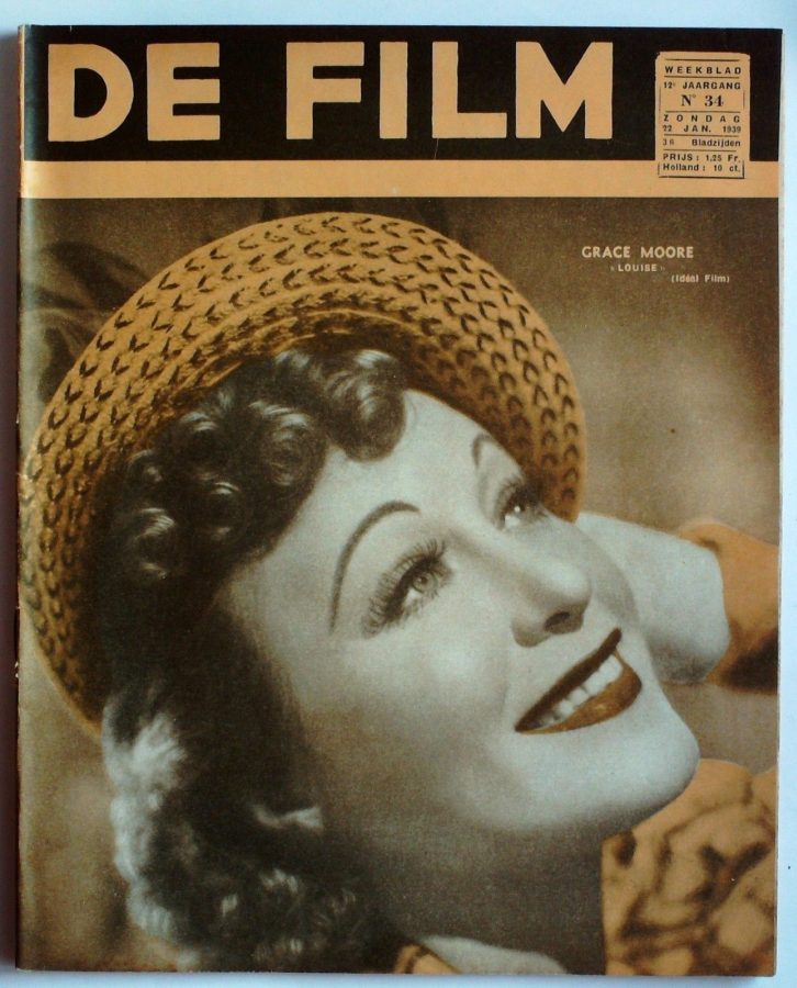 DE FILM magazine side cover 22 January 1939