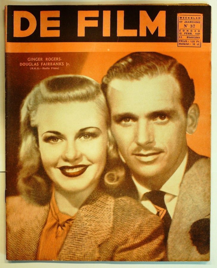 DE FILM magazine side cover 12 February 1939
