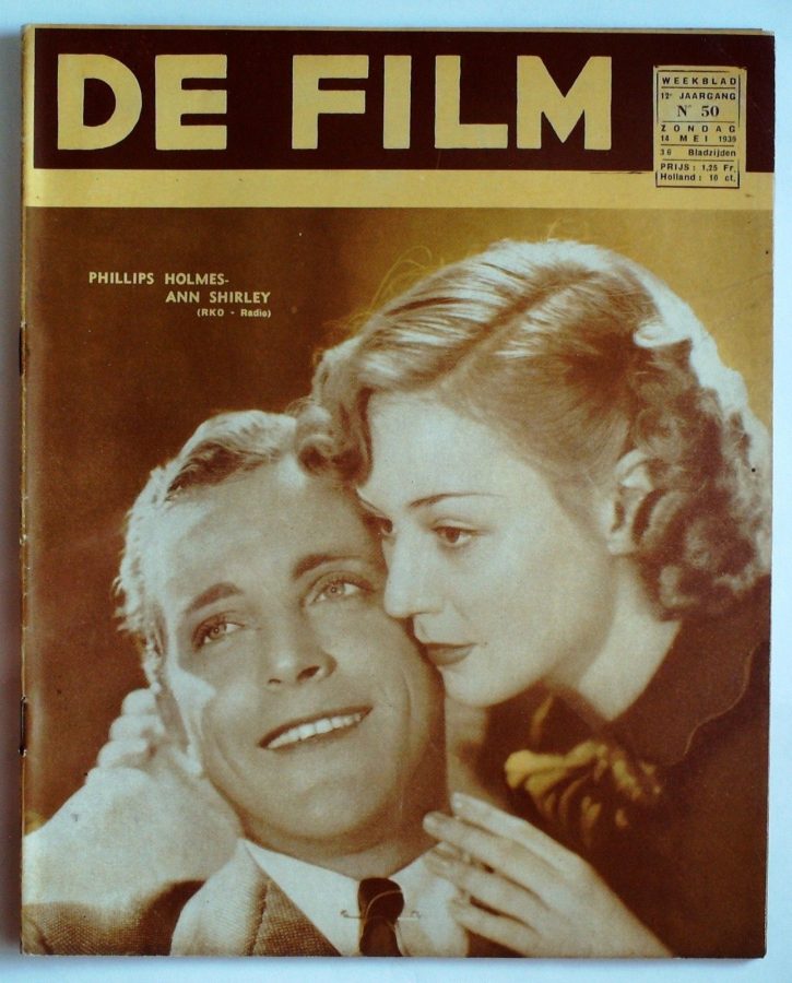 DE FILM magazine side cover 14 May 1939