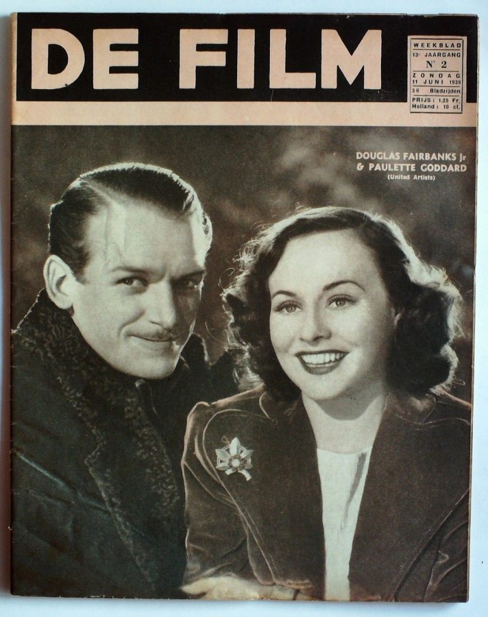 DE FILM magazine side cover 11 June 1939
