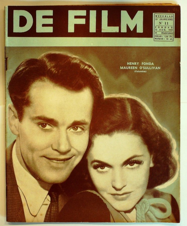 DE FILM magazine side cover 13 August 1939