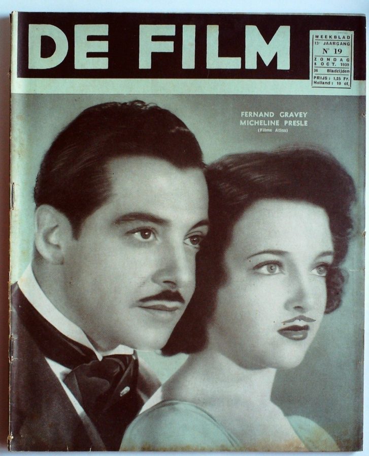DE FILM magazine side cover 8 October 1939