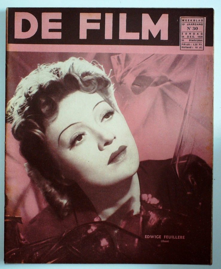 DE FILM magazine side cover 24 December 1939