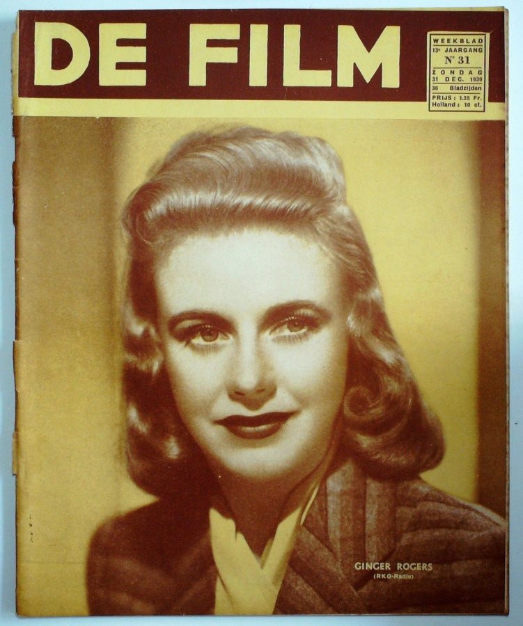 DE FILM magazine side cover 31 December 1939