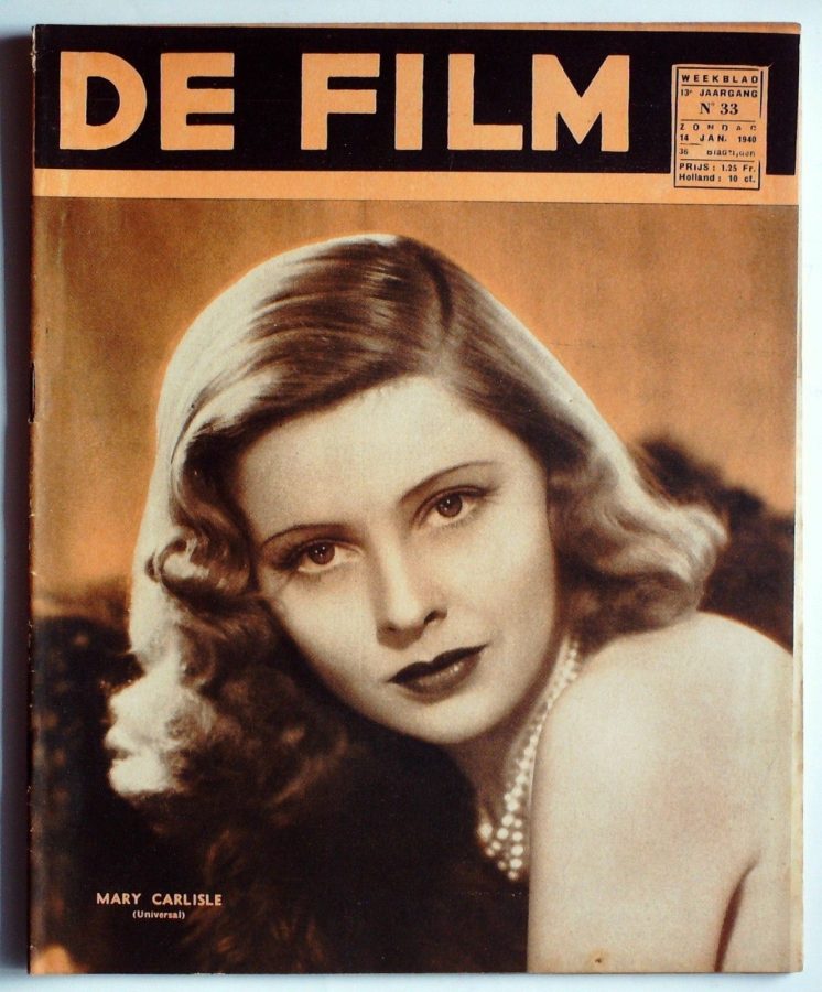 DE FILM magazine side cover 14 January 1940
