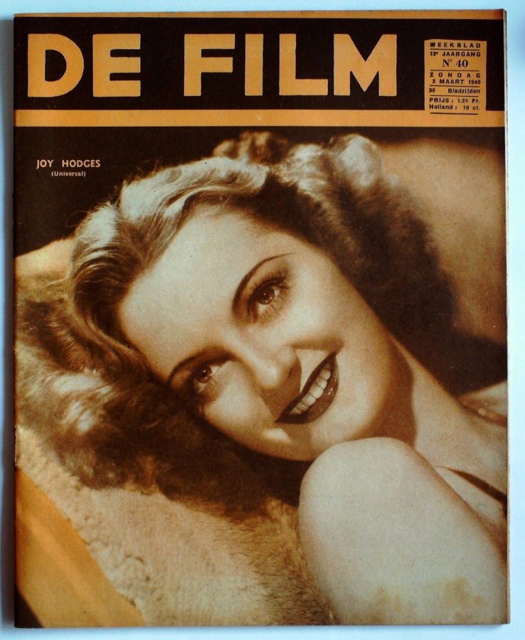 DE FILM magazine side cover 3 March 1940