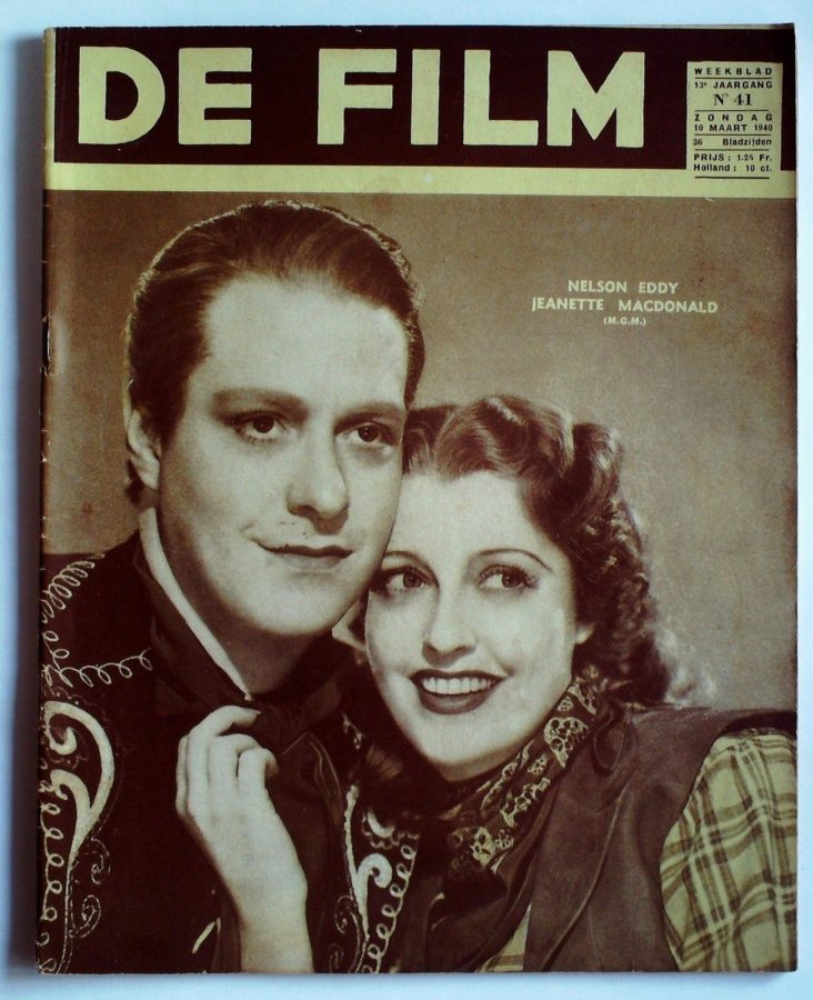 DE FILM magazine side cover 10 March 1940