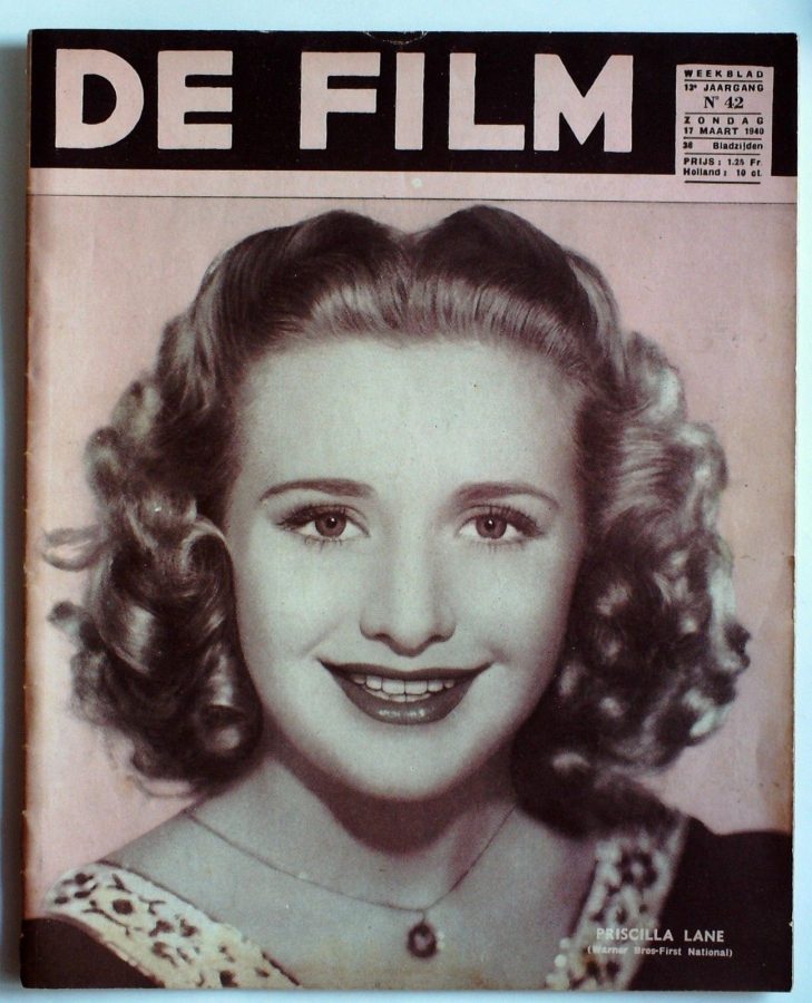 DE FILM magazine side cover 17 March 1940