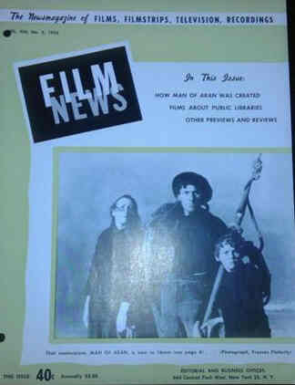 FILM NEWS (AV) magazine side cover Issue 3 March 1953