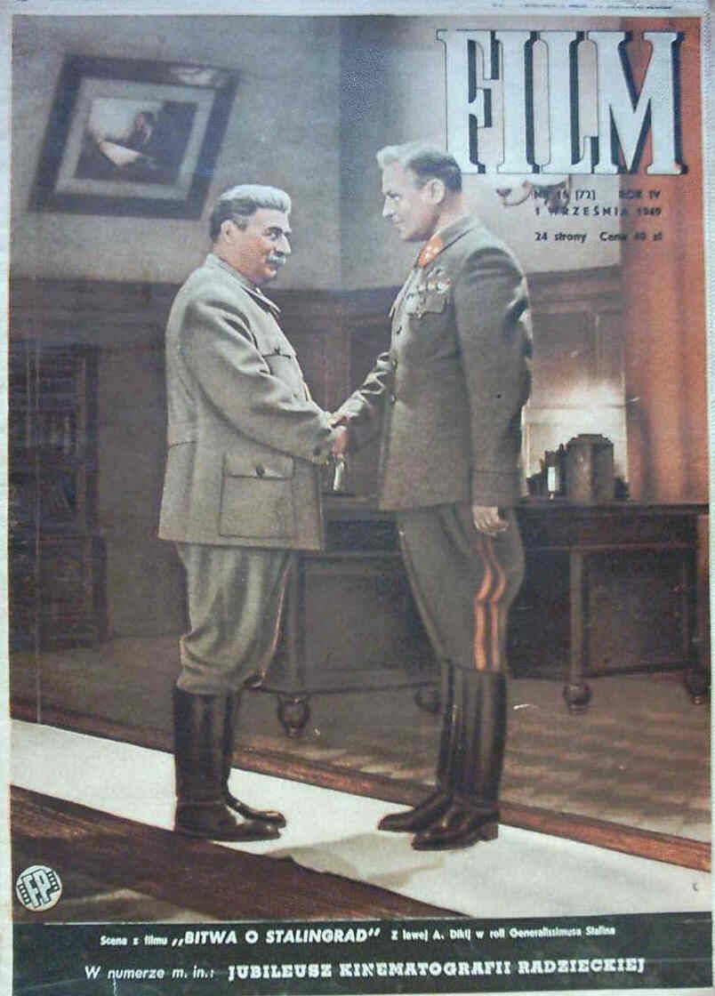 FILM (Po) magazine side cover Issue 16 1 September 1949