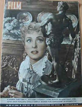 FILM (Po) magazine side cover 27 October 1957