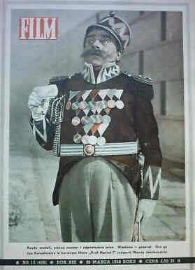 FILM (Po) magazine side cover Issue 13 30 March 1958